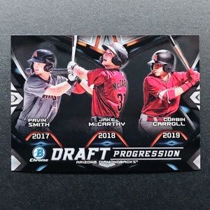 Smith / McCarthy / Carroll PRC - 2019 Bowman Chrome Draft Progression #DPR-ARI